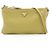 Borsa a tracolla in pelle grainé morbida verde Prada