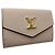 Cartera tríptico Louis Vuitton en piel de becerro grisácea - vista 3