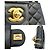 Borsa a Spalla Chanel Mini Matelassé 20 Camellia Chain Nero - vista 5