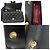 Borsa a Spalla Chanel Mini Matelassé 20 Camellia Chain Nero - vista 6