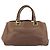 PRADA Handtasche Leder Braun Gold Auth 192531 Golden - Ansicht 3