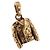 Louis Vuitton Charm LV Jacket Charm Metall Goldton M03076 LV Auth 195618M