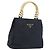 Borsa a tracolla con catena PRADA Nylon Navy Gold Auth 193568A D'oro Blu navy