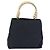 Borsa a tracolla con catena PRADA Nylon Navy Gold Auth 193568A D'oro Blu navy - vista 3
