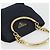 Borsa a tracolla con catena PRADA Nylon Navy Gold Auth 193568A D'oro Blu navy - vista 6