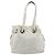 Christian Dior Canage Tote Bag Leder Weiß Silber Auth bs36672A - Ansicht 2