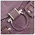 Borsa a Spalla Salvatore Ferragamo Gancini in Pelle Viola Argento Auth BA14654 Porpora - vista 15