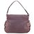 Borsa a Spalla Salvatore Ferragamo Gancini in Pelle Viola Argento Auth BA14654 Porpora - vista 3