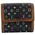 LOUIS VUITTON Portafoglio per Banconote e Carte di Credito Multicolor M92984 Auth bs36569 Nero - vista 2