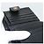 Carteira Bifold Bicolor em pele de cordeiro CHANEL Black CC Auth bs36637 Preto - vista 15