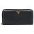 PRADA Long Wallet Leather Black Gold Auth bs36598 Nero D'oro - vista 2