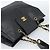 Borsa Tote con tracolla a catena CHANEL in pelle Caviar nera e CC dorato Auth 194920SAM Nero D'oro - vista 6