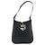 Borsa a Spalla Salvatore Ferragamo Gancini in Pelle Nera Argento Auth BA14216 Nero - vista 2