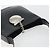 Borsa a Spalla Salvatore Ferragamo Gancini in Pelle Nera Argento Auth BA14216 Nero - vista 6