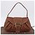 Céline Borsa CELINE in pelle marrone Auth 194115V - vista 25