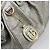 Borsa GUCCI GG Canvas Guccissima in Pelle 2way Argento Oro 223974 Auth bs36514 D'oro - vista 14