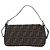 FENDI Zucca Canvas Mamma Baguette Borsa a Spalla Marrone Nero Auth 192460M - vista 3