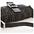FENDI Zucca Canvas Mamma Baguette Borsa a Spalla Marrone Nero Auth 192460M - vista 6