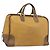 Borsa Boston LOEWE in pelle beige oro Auth bs36547 D'oro