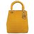 Borsa Christian Dior Lady Dior in tela, Oro giallo, Auth BA14726 - vista 2