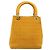 Borsa Christian Dior Lady Dior in tela, Oro giallo, Auth BA14726 - vista 3