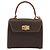 Céline Borsa CELINE Macadam Canvas PVC Pelle 2way Marrone Oro Auth 193909A D'oro - vista 2