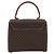 Céline Borsa CELINE Macadam Canvas PVC Pelle 2way Marrone Oro Auth 193909A D'oro - vista 3