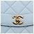 CHANEL Matelasse Chain Shoulder Bag Lamb Skin Light Blue Gold CC Auth 195324V D'oro Blu chiaro - vista 14