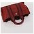 Hermès Borsa HERMES Canvas 2 Set Rosso Nero Auth bs36352 - vista 13