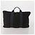 Hermès Borsa HERMES Canvas 2 Set Rosso Nero Auth bs36352 - vista 3