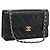 CHANEL Borsa a Spalla Chain Matelasse 25 in Pelle di Agnello Nera e Oro CC Auth 195247V Nero D'oro