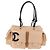 CHANEL Cambon Line Matelassé Boston Bag Pelle Rosa Argento CC Auth 193910SAV - vista 2
