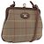 Borsa a Spalla Burberrys Nova Check in Tela Beige e Oro Auth bs36455 D'oro
