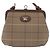 Borsa a Spalla Burberrys Nova Check in Tela Beige e Oro Auth bs36455 D'oro - vista 2