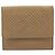 CHANEL Choco Bar line Wallet Leather Beige CC Auth bs36636 - vista 3