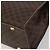 Céline Borsa CELINE Macadam Canvas PVC Pelle Marrone Oro Auth 194691 D'oro - vista 10
