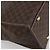 Céline Borsa CELINE Macadam Canvas PVC Pelle Marrone Oro Auth 194691 D'oro - vista 13