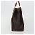 Céline Borsa CELINE Macadam Canvas PVC Pelle Marrone Oro Auth 194691 D'oro - vista 5