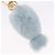 LOUIS VUITTON Portachiavi LV Seal Bag Charm Fur Light Blue M00550 LV Auth 194719M - vista 6