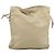 LOEWE Anagram Shoulder Bag Leather Ivory Gold Auth bs36600 D'oro Crudo - vista 2