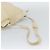 LOEWE Anagram Shoulder Bag Leather Ivory Gold Auth bs36600 D'oro Crudo - vista 7