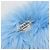 Clutch PRADA in Pelliccia Blu Argento Autentica 193790M - vista 13