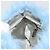 Clutch PRADA in Pelliccia Blu Argento Autentica 193790M - vista 18