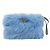 Clutch PRADA in Pelliccia Blu Argento Autentica 193790M - vista 2