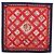 Hermès HERMES Carré 90 Schal Émare Nostrum  Seide Rot Navy Authentisch 192551 Marineblau