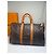 Keepall Bolsa Duffle Vintage Louis Vuitton Monogram Canvas Marrom Tan - vista 6
