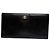 Céline Vintage Celine Textured Leather Wallet Black Gold