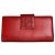 Vintage Givenchy Leather Wallet Red Gold-tone Clasp