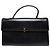 Vintage Givenchy strukturierte Lederhandtasche Schwarz Gold
