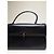 Vintage Givenchy strukturierte Lederhandtasche Schwarz Gold - Ansicht 6